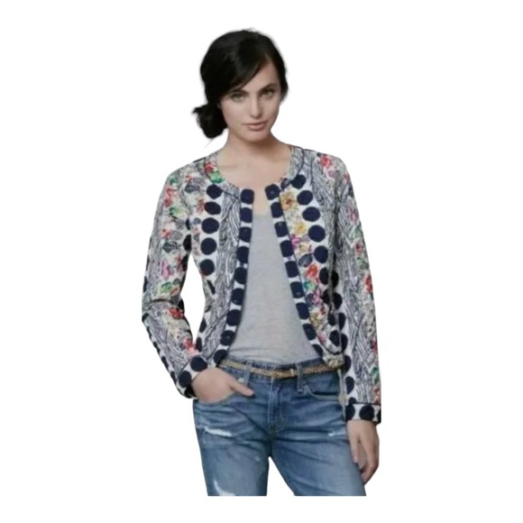 Anthropologie Jackets & Blazers - Anthropologie Isani Salta Floral Quilted Jacket Size 4